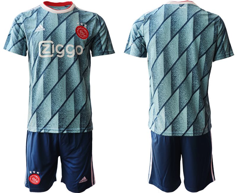 Men 2020-2021 club AFC Ajax away blue Soccer Jerseys